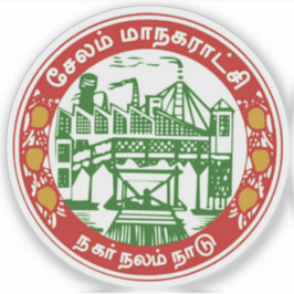 Embleem van Salem, Tamil Nadu, India Sticker