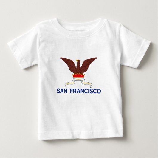 Embleem van San Francisco, Californië Baby T-Shirt (Voorkant)