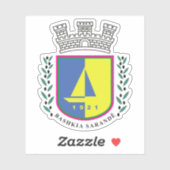 Embleem van Sarandë, Albanië Sticker (Vel)
