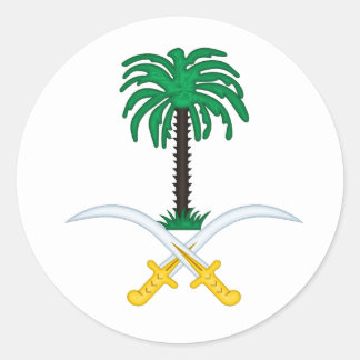 Embleem van Saudi-Arabië Ronde Sticker