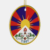 Embleem van Tibet Keramisch Ornament (Rechts)