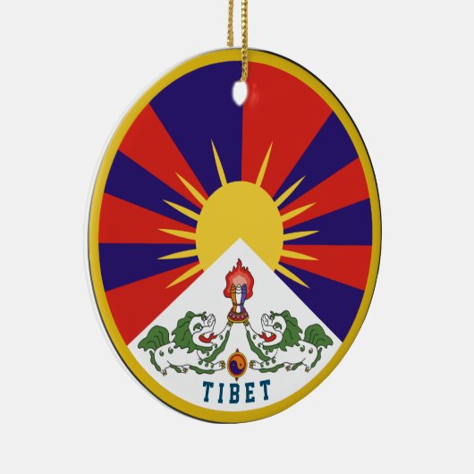 Embleem van Tibet Keramisch Ornament (Rechts)