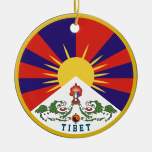 Embleem van Tibet Keramisch Ornament