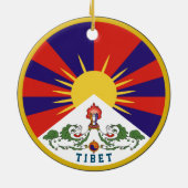 Embleem van Tibet Keramisch Ornament (Achterkant)