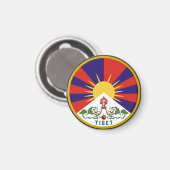 Embleem van Tibet Magneet (Voorkant / Achterkant)