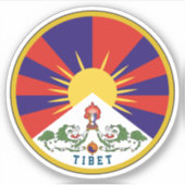 Embleem van Tibet Sticker (Voorkant)