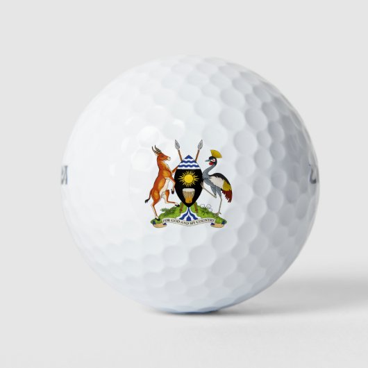 embleem van uganda golfballen (Voorkant)