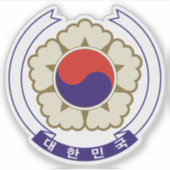 Embleem van Zuid-Korea (1963-1984) Sticker (Voorkant)
