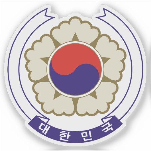 Embleem van Zuid-Korea (1963-1984) Sticker (Voorkant)