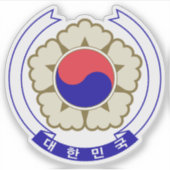 Embleem van Zuid-Korea (1984-1997) Sticker (Voorkant)