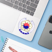 Embleem van Zuid-Korea (1984-1997) Sticker (Laptop met iPhone)
