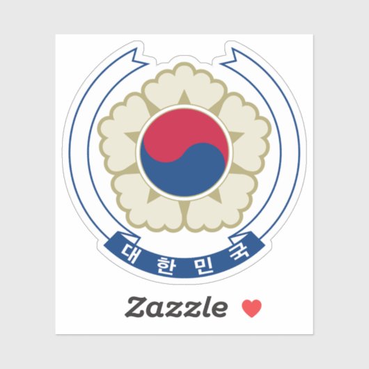 Embleem van Zuid-Korea (1997-2011) Sticker (Vel)