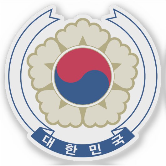 Embleem van Zuid-Korea (1997-2011) Sticker (Voorkant)