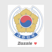 Embleem van Zuid-Korea (2011-cadeau) Sticker (Vel)