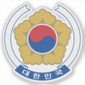 Embleem van Zuid-Korea (2011-cadeau) Sticker (Voorkant)