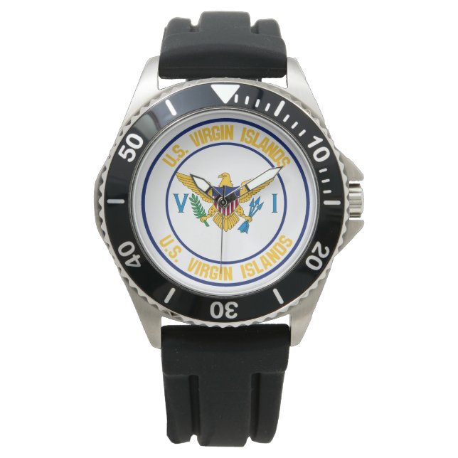 Embleem voor de Amerikaanse Maagdeneilanden Horloge (Voorkant)