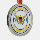 Embleem voor de Amerikaanse Maagdeneilanden Metalen Ornament (Rechts)