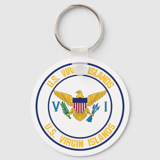 Embleem voor de Amerikaanse Maagdeneilanden Sleutelhanger (Voorkant)