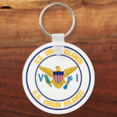 Embleem voor de Amerikaanse Maagdeneilanden Sleutelhanger (Voorkant)