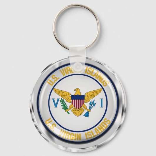 Embleem voor de Amerikaanse Maagdeneilanden Sleutelhanger (Voorkant)