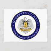 embleem voor zuid - sudan briefkaart (Voorkant)