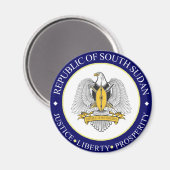 embleem voor zuid - sudan magneet (Voorkant / Achterkant)