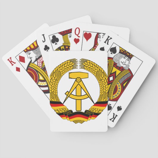 Emblem der DDR - Nationaal Embleem van de DDR Speelkaarten (Achterkant)