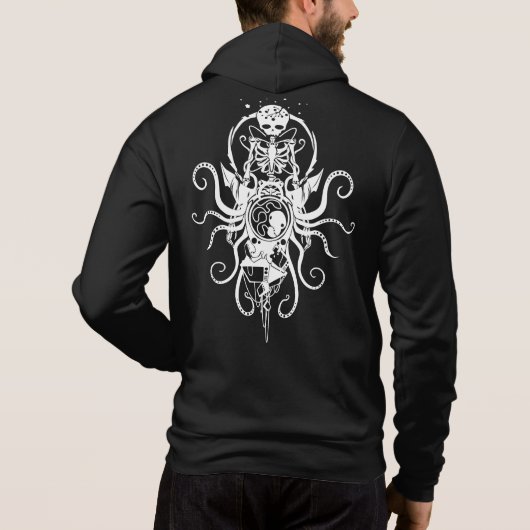 Emblem Fail Hoodie bug skeleton octopus sigil (Achterkant)