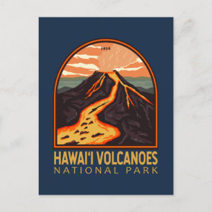  Emblem in het Nationaal Park Hawaii Volcanoes Briefkaart