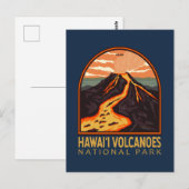 Emblem in het Nationaal Park Hawaii Volcanoes Briefkaart (Voorkant / Achterkant)