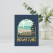 Emblem in het Nationaal Park Indiana Dunes Briefkaart (Staand voorkant)