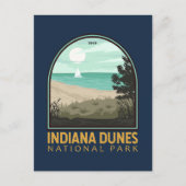 Emblem in het Nationaal Park Indiana Dunes Briefkaart (Voorkant)