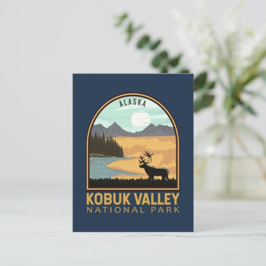 Emblem in het Nationaal Park Kobuk Briefkaart (Staand voorkant)