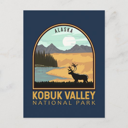 Emblem in het Nationaal Park Kobuk Briefkaart (Voorkant)