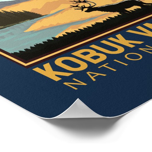  Emblem in het Nationaal Park Kobuk Poster (Hoek)