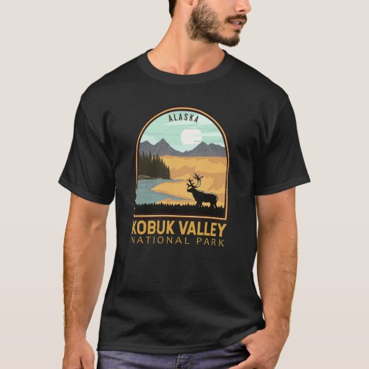 Emblem in het Nationaal Park Kobuk T-shirt (Voorkant)