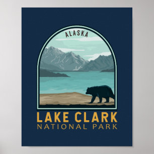 Emblem Lake Clark National Park Poster