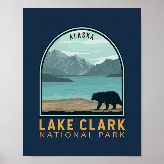  Emblem Lake Clark National Park Poster (Voorkant)
