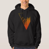 Emblem mountain panorama and forest  easy going fa hoodie (Voorkant)