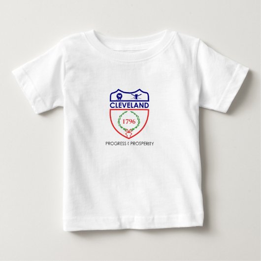 Emblem of Cleveland, Ohio Baby T-Shirt (Voorkant)