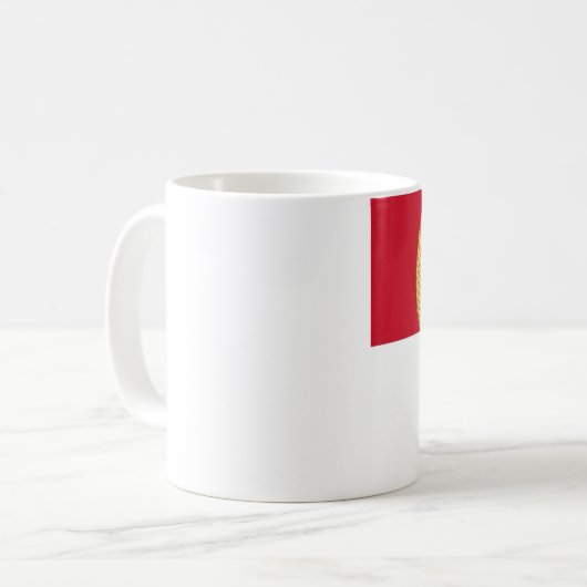 Emblem of Indonesia - Garuda Pancasila Batik Flag Koffiemok (Voorkant links)