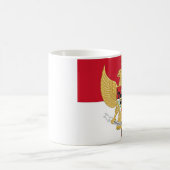 Emblem of Indonesia - Garuda Pancasila Batik Flag Koffiemok (Center)