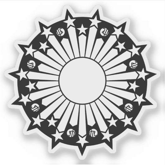 Emblem of Iran (1980) Sticker (Voorkant)