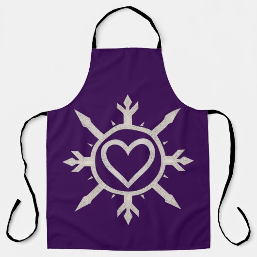 "Emblem of Love" All-Over Print Apron Schort (Voorkant)