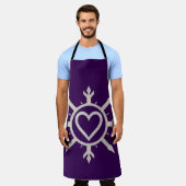 "Emblem of Love" All-Over Print Apron Schort (Gedragen)