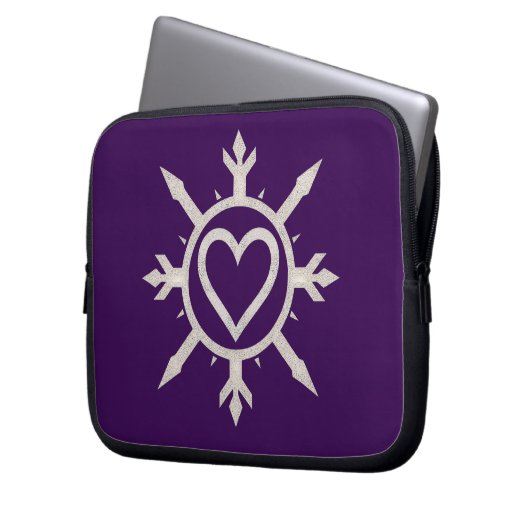 "Emblem of Love" Electronics Bag Laptop Sleeve (Voorkant Links)