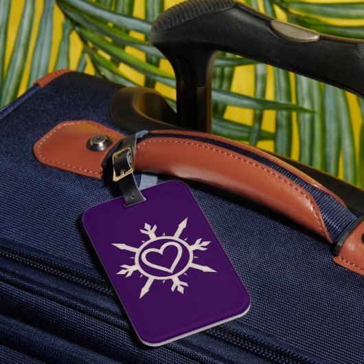 "Emblem of Love" Luggage Tag Bagagelabel (Voorkant Insitu 1)
