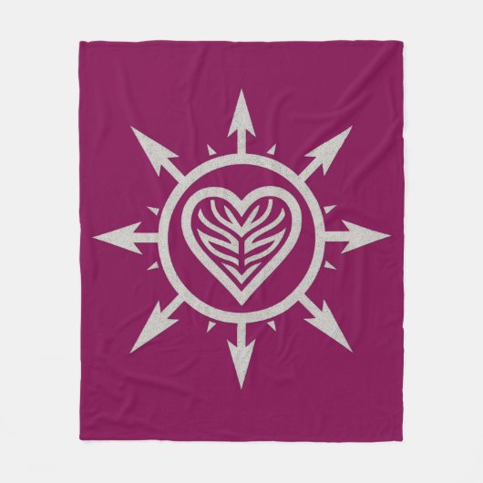 "Emblem of Love " T-Shirt Fleece Deken (Voorkant)