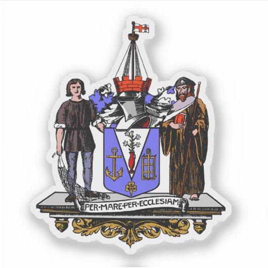 Emblem of the city of Southend-on-Sea, England Sticker (Voorkant)