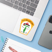 Emblem of the Palestine Liberation Organization Sticker (Laptop met iPhone)